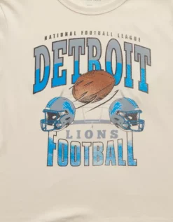 NFL Ex-Boyfriend Detroit Lions Graphic T-Shirt Cream -American Eagle Fashion 1301 1260 106 d1