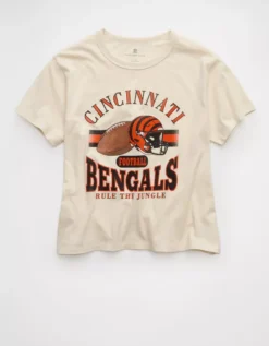 NFL Ex-Boyfriend Cincinnati Bengals Graphic T-Shirt Empire Cream -American Eagle Fashion 1301 1260 141 f
