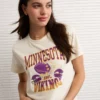 NFL Ex-Boyfriend Minnesota Vikings Graphic T-Shirt Cocoa Cream