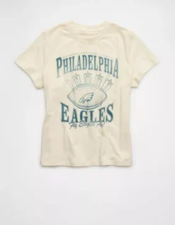 NFL Philadelphia Eagles Graphic T-Shirt Cream -American Eagle Fashion 1301 9938 106 f