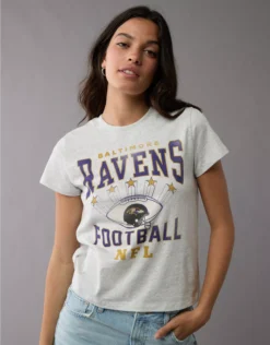 NFL Baltimore Ravens Graphic T-Shirt Heather Gray