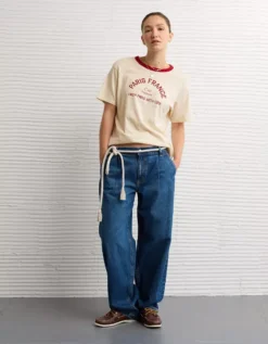 AE X The Summer I Turned Pretty Graphic T-Shirt Cappuccino -American Eagle Fashion 1302 1216 241 d2