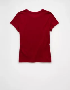 AE Food Graphic Hey Baby Tee Berry -American Eagle Fashion 1305 1143 669 b