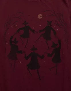 AE Oversized Halloween Graphic T-Shirt Wineberry -American Eagle Fashion 1305 1362 902 d1