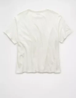 AE Ex-Boyfriend Kelsea Ballerini Graphic T-Shirt White -American Eagle Fashion 1305 1633 100 b