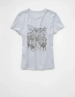 AE Destination Graphic Hey Baby Tee Light Blue -American Eagle Fashion 1307 1028 401 f