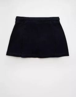 AE Low-Rise Mini Skort Dark Rinse -American Eagle Fashion 1313 5296 534 b