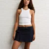 AE Low-Rise Mini Skort Dark Rinse