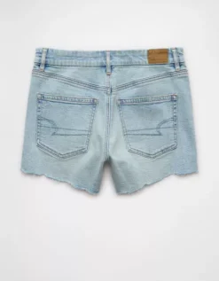 AE Strigid Curvy Super High-Waisted Relaxed Short Light Aglow -American Eagle Fashion 1317 8135 433 b