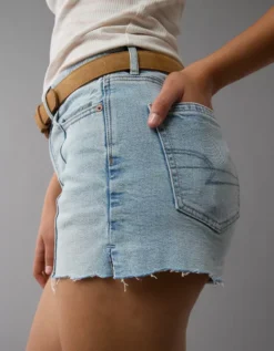 AE Strigid Curvy Super High-Waisted Relaxed Short Light Aglow -American Eagle Fashion 1317 8135 433 d2