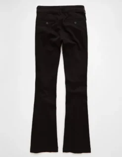 AE Stretch High-Waisted Kick Boot Trouser Black -American Eagle Fashion 1323 5128 001 b