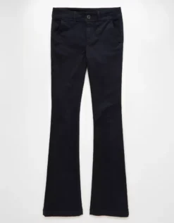 AE Stretch High-Waisted Kick Boot Trouser Navy -American Eagle Fashion 1323 5128 410 f