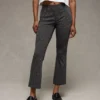 AE Stretch High-Waisted Ankle Skinny Kick Pant Grey