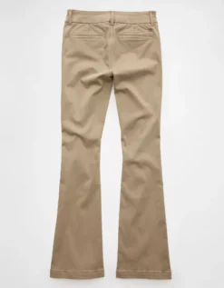 AE Stretch Low-Rise Kick Bootcut Khaki Pant Khaki 10 AE Stretch Low-Rise Kick Bootcut Khaki Pant Khaki -American Eagle Fashion 1323 5647 212 b