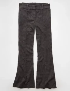 AE Stretch Mid-Rise Flare Trouser Gray Marl 7 AE Stretch Mid-Rise Flare Trouser Gray Marl -American Eagle Fashion 1325 5572 033 f