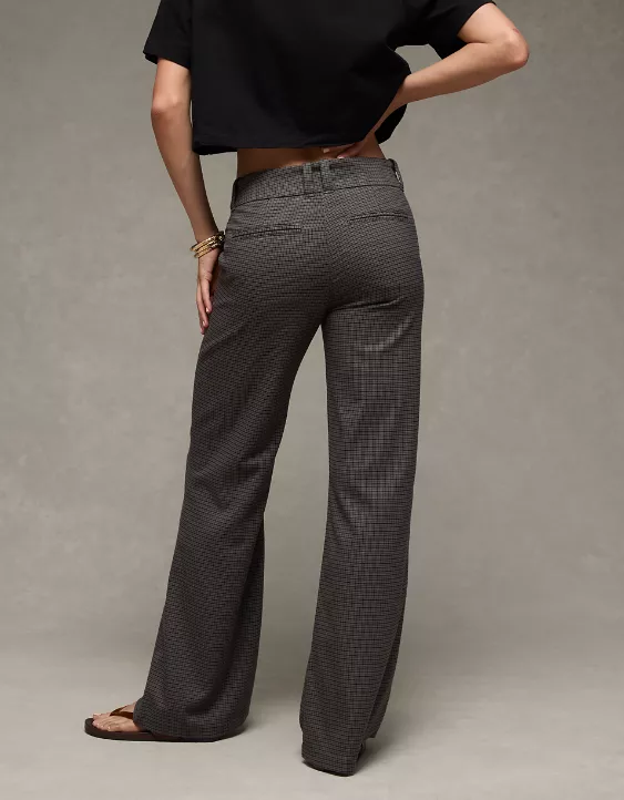 AE Stretch Mid-Rise Flare Trouser Gray Marl 2 AE Stretch Mid-Rise Flare Trouser Gray Marl - Image 2