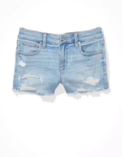 AE Ne(x)t Level Low-Rise Denim Short Short -American Eagle Fashion 1331 7336 466 f