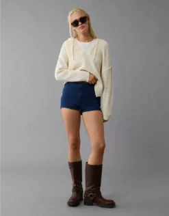 AE Next Level Denim Micro Short Dark Indigo