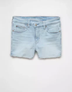 AE Next Level High-Waisted Denim Short Short Iced Light Indigo -American Eagle Fashion 1333 8194 980 f