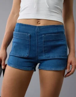 AE Next Level Denim Micro Short Tinted Medium -American Eagle Fashion 1333 8296 992 os
