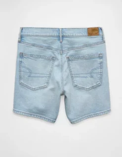 AE 6" Strigid Super High-Waisted Relaxed Denim Short Light Tinted Wash -American Eagle Fashion 1335 8142 482 b