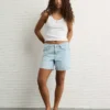 AE 6" Strigid Super High-Waisted Relaxed Denim Short Light Tinted Wash