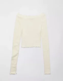 AE Cropped Boatneck Sweater -American Eagle Fashion 1341 1006 106 f