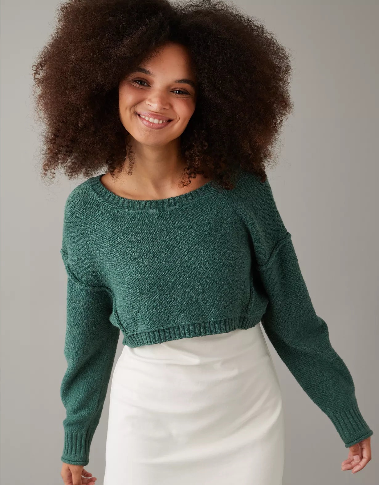 AE Slouchy Cropped Sweater 1 AE Slouchy Cropped Sweater
