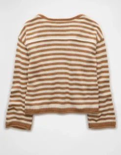 AE Boatneck Sweater Light Brown -American Eagle Fashion 1341 1532 026 b