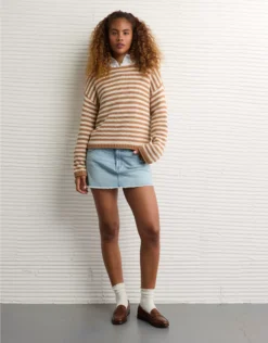 AE Boatneck Sweater Light Brown