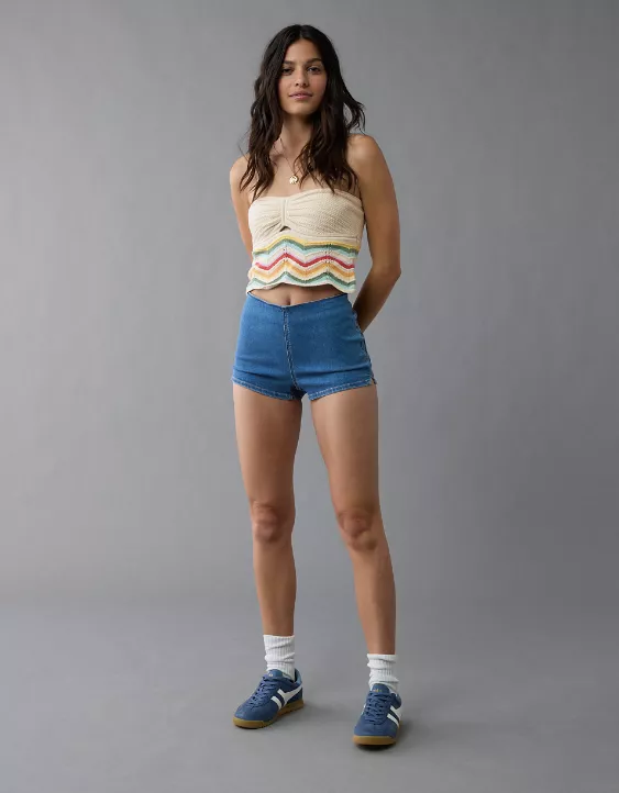 AE Pride Cropped Chevron Crochet Tube Top Multi 6 AE Pride Cropped Chevron Crochet Tube Top Multi - Image 6