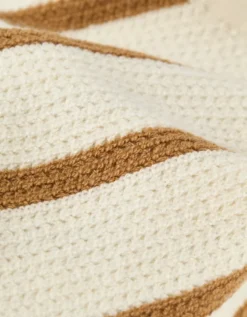 AE Cropped Striped Sweater Halter Top Tan -American Eagle Fashion 1341 1583 207 d1