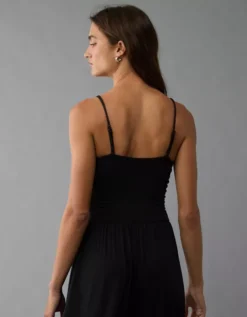 AE Soft & Sexy Tube Top Jumpsuit Black -American Eagle Fashion 1396 8037 001 d2