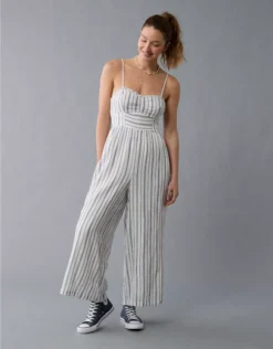 AE Catie Corset Jumpsuit Navy