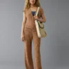 AE Crochet Jumpsuit Brown