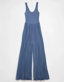 AE Soft & Sexy Seamed Corset Jumpsuit Navy -American Eagle Fashion 1396 8785 410 b