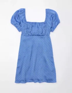 AE Puff Sleeve Babydoll Mini -American Eagle Fashion 1399 7252 400 f