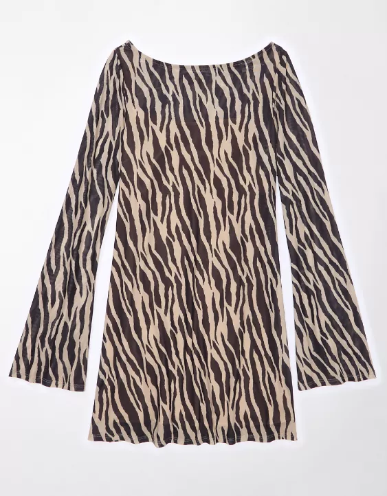 AE Boatneck Mini Mesh Dress 3 AE Boatneck Mini Mesh Dress - Image 3