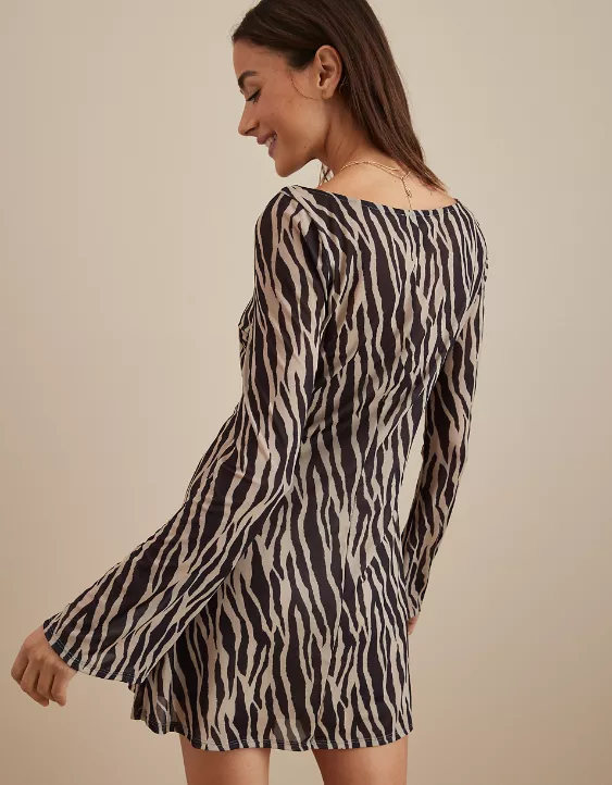 AE Boatneck Mini Mesh Dress 2 AE Boatneck Mini Mesh Dress - Image 2