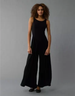 AE Soft & Sexy High Neck Jumpsuit Black