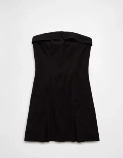 AE Foldover Tube Mini Dress Black -American Eagle Fashion 1399 8315 001 f