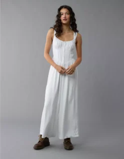 AE Corset V-Waist Jumpsuit Cream