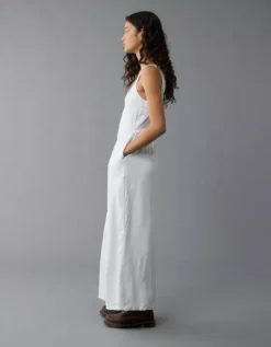 AE Corset V-Waist Jumpsuit Cream -American Eagle Fashion 1399 8347 106 os