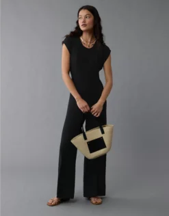 AE Tie Back Jumpsuit Black