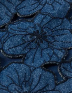 AE Floral Denim Mini Shift Dress Blue -American Eagle Fashion 1399 8411 400 d1