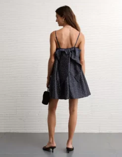 AE Bow Back Babydoll Mini Dress Multi -American Eagle Fashion 1399 8744 900 ob