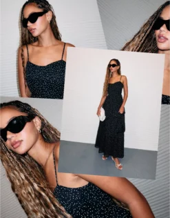 AE Sweetheart Tiered Maxi Dress Multi