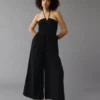 AE Cut-Out Halter Jumpsuit Black
