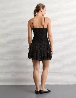 AE Strapless Drop Waist Ruffle Mini Dress Multi -American Eagle Fashion 1399 8802 900 ob