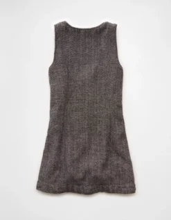 AE Button-Front Pinafore Mini Dress Multi -American Eagle Fashion 1399 8892 900 b